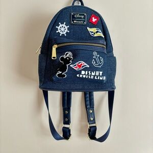 Loungefly Disney Cruise Line Heart Logo Canvas Bag RARE Limited Edition